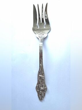Vintage Raimond Italy Large Silver Plate Serving Fork